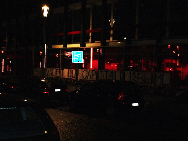Le siège national du Parti socialiste, boulevard de l'Empereur, Bruxelles, janvier 2006.