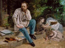 Pierre-Joseph Proudhon et ses Enfants, par Gustave Courbet, 1865