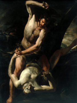 Caïn et Abel par Gioacchino Assereto, 17e siècle