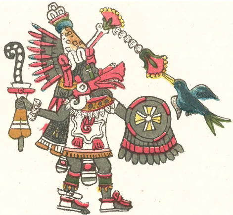 Quetzalcóatl représenté dans le Codex Magliabechiano, milieu du 16e siècle