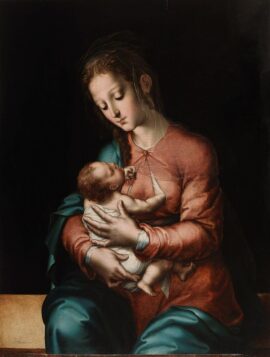 Vierge à l’enfant, par Luis de Morales, 1565