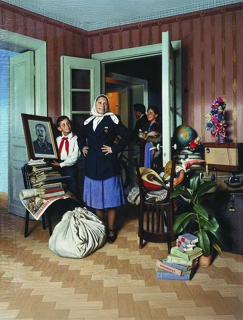 Alexander Lakionov, Déménagement dans un nouvel appartement, URSS 1952