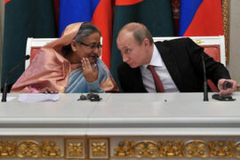 Sheikh Hasina et le président russe Vladimir Poutine