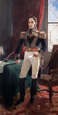 Portrait de Simón Bolívar par Arturo Michelena : El Libertador en traje de campaña (1895)