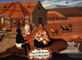 « De negro é india sale lobo « , vers 1780
