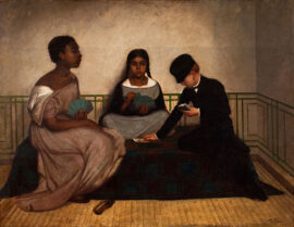 Les trois races ou l’égalité devant la loi, par le peintre péruvien Francisco Laso, 1859